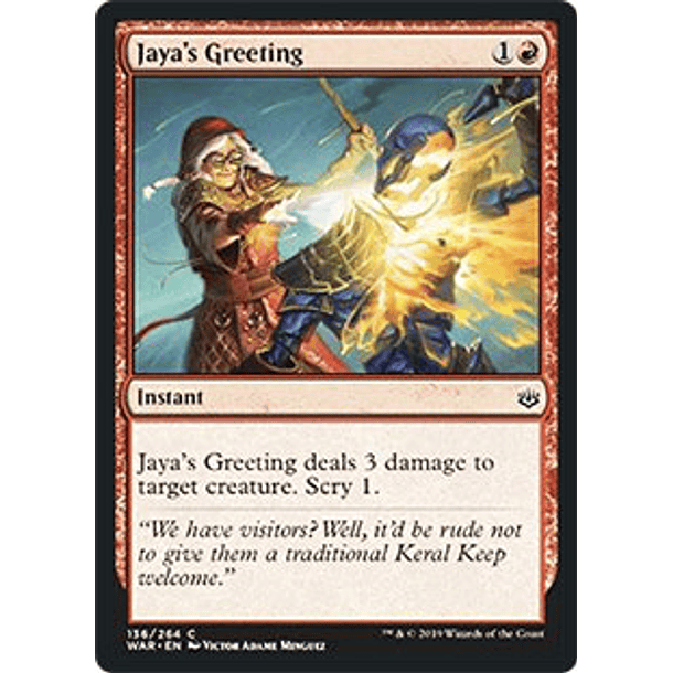 Jaya's Greeting - WAR - C 