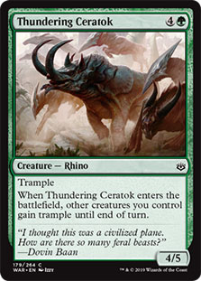 Thundering Ceratok - WAR - C  1