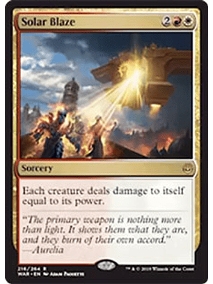 Solar Blaze - WAR - R 