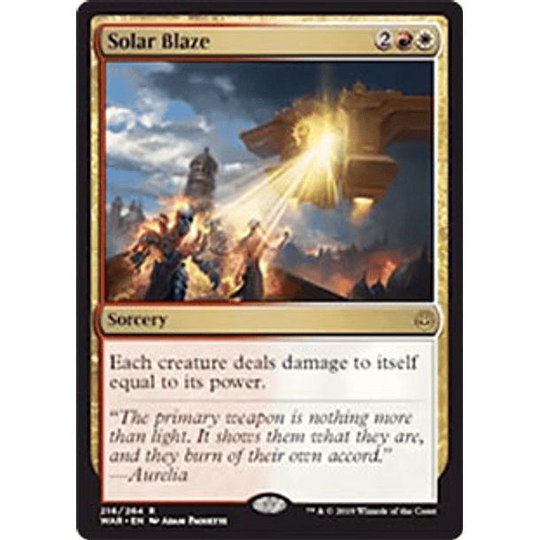 Solar Blaze - WAR - R 