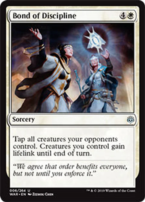 Bond of Discipline - WAR - U