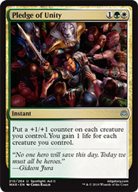 Pledge of Unity - WAR - U 