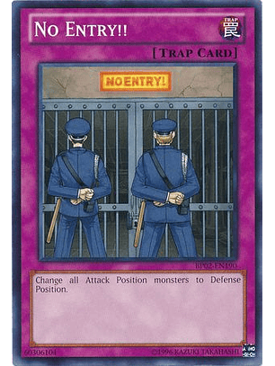 No Entry!! - BP02-EN190 - Common