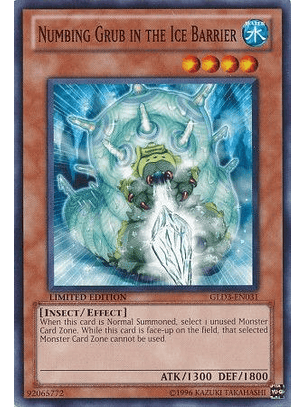 Numbing Grub in the Ice Barrier - GLD3-EN031 - Common