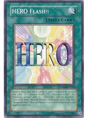 Hero Flash!! - DR04-EN222 - Common (jugada)