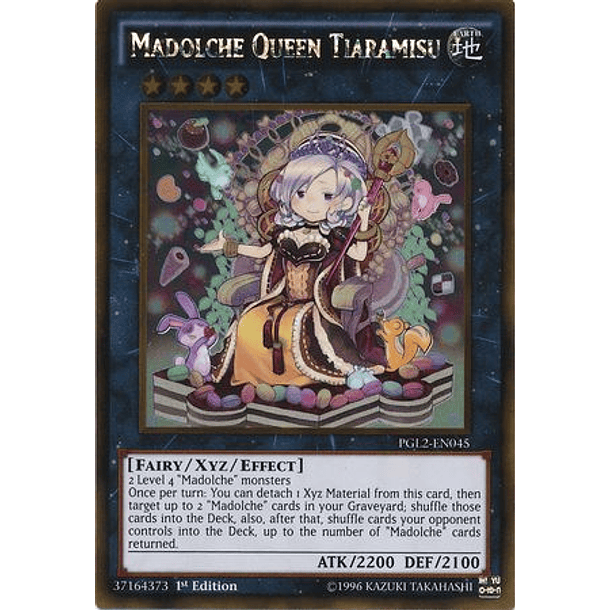 Madolche Queen Tiaramisu - PGL2-EN045 - Gold Rare