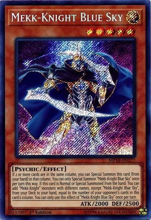 Mekk-Knight Blue Sky - MP18-EN177 - Secret Rare (dañado) 1