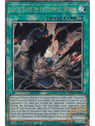 Deception of the Sinful Spoils - ROTA-EN055 - Quarter Century Secret Rare 