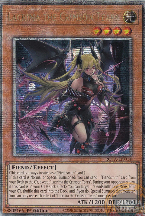Lacrima the Crimson Tears - ROTA-EN014 - Quarter Century Secret Rare