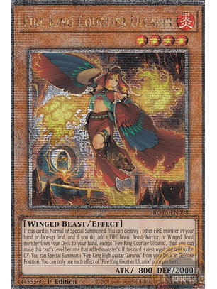 Fire King Courtier Ulcanix - ROTA-EN098 - Quarter Century Secret Rare