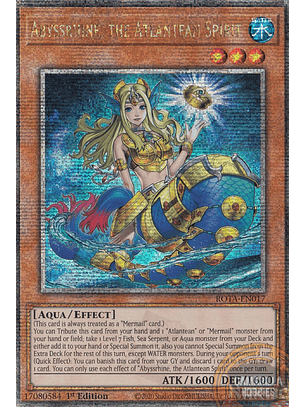 Abyssrhine, the Atlantean Spirit - ROTA-EN017 - Quarter Century Secret Rare