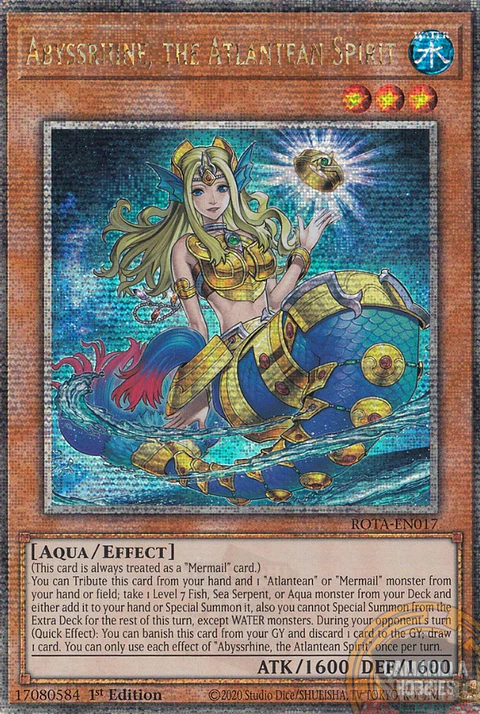 Abyssrhine, the Atlantean Spirit - ROTA-EN017 - Quarter Century Secret Rare