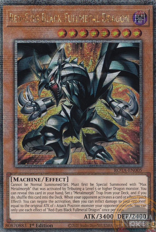 Red-Eyes Black Fullmetal Dragon - ROTA-EN005 - Quarter Century Secret Rare 1