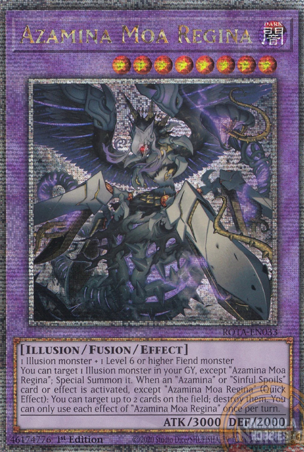 Azamina Moa Regina - ROTA-EN033 - Quarter Century Secret Rare 1
