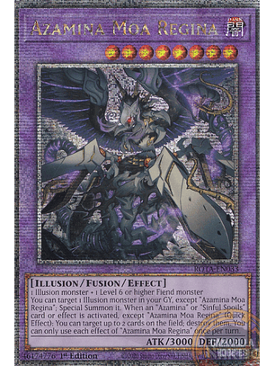 Azamina Moa Regina - ROTA-EN033 - Quarter Century Secret Rare