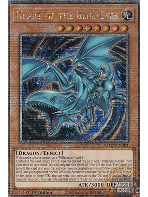 Heart of the Blue-Eyes - ROTA-EN004 - Quarter Century Secret Rare