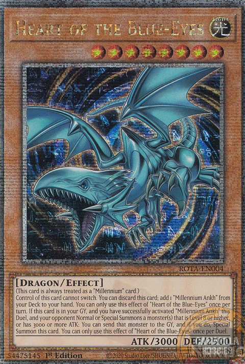 Heart of the Blue-Eyes - ROTA-EN004 - Quarter Century Secret Rare