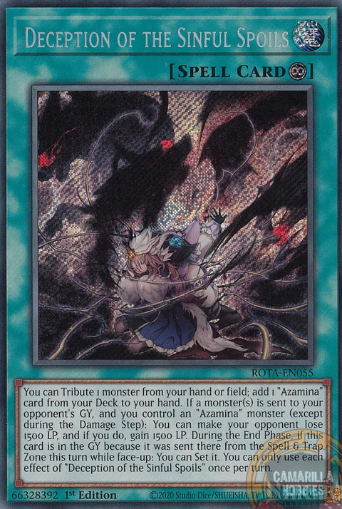 Deception of the Sinful Spoils - ROTA-EN055 - Secret Rare 