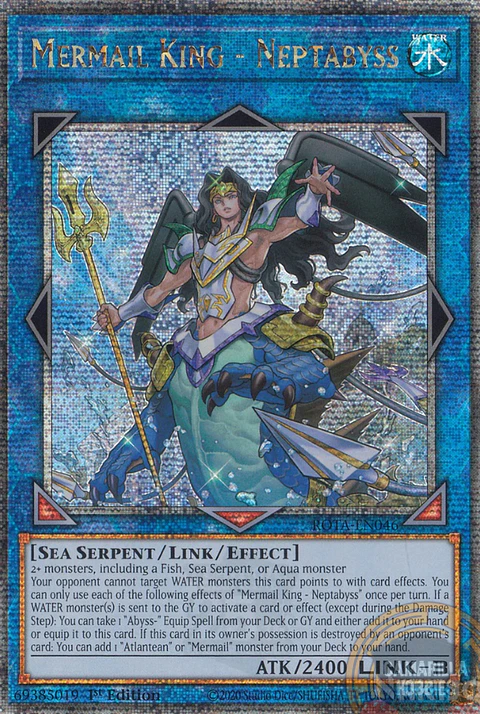 Mermail King - Neptabyss - ROTA-EN046 - Quarter Century Secret Rare
