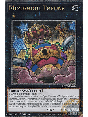 Mimighoul Throne - ROTA-EN094 - Quarter Century Secret Rare