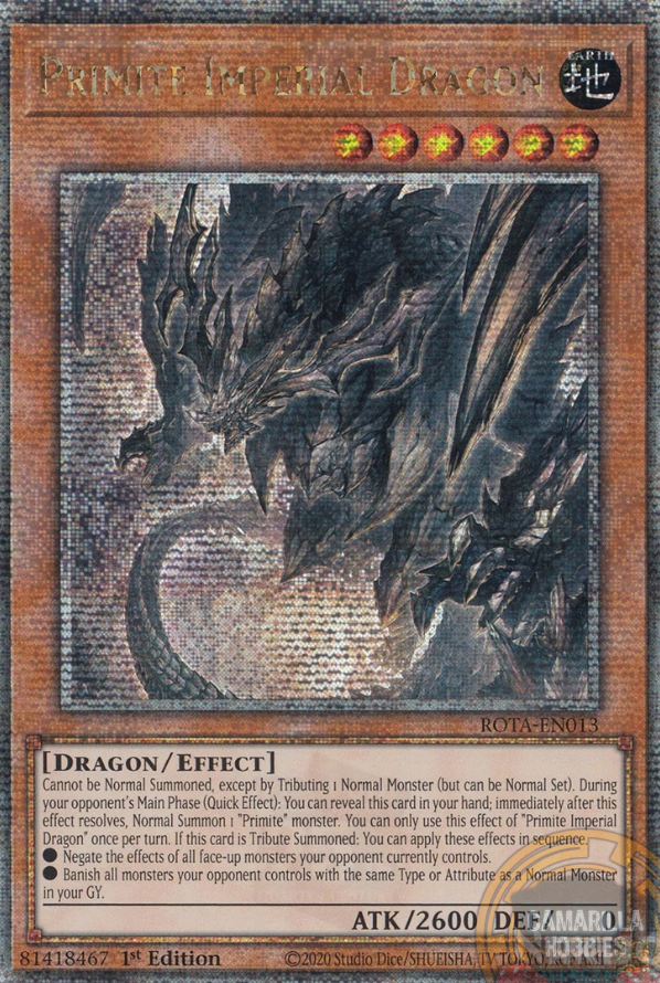 Primite Imperial Dragon - ROTA-EN013 - Quarter Century Secret Rare 1