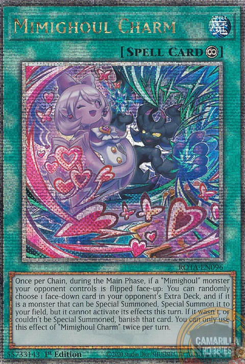 Mimighoul Charm - ROTA-EN096 - Quarter Century Secret Rare