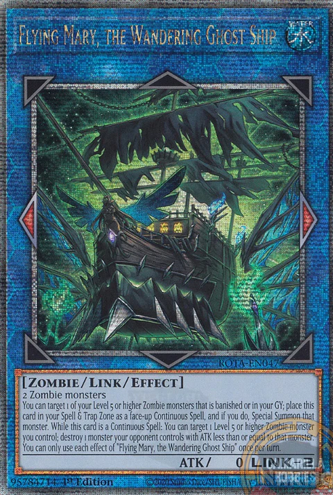 Flying Mary, the Wandering Ghost Ship - ROTA-EN047 - Quarter Century Secret Rare
