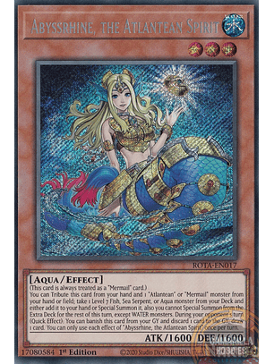 Abyssrhine, the Atlantean Spirit - ROTA-EN017 - Secret Rare