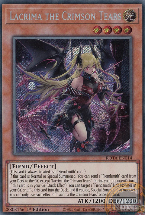 Lacrima the Crimson Tears - ROTA-EN014 - Secret Rare