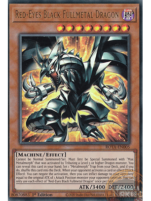 Red-Eyes Black Fullmetal Dragon - ROTA-EN005 - Ultra Rare