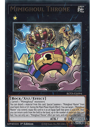 Mimighoul Throne - ROTA-EN094 - Ultra Rare 