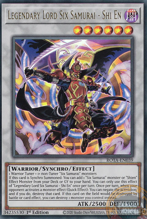 Legendary Lord Six Samurai - Shi En - ROTA-EN039 - Ultra Rare 
