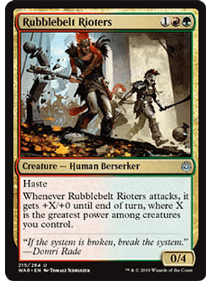 Rubblebelt Rioters - WAR - U 