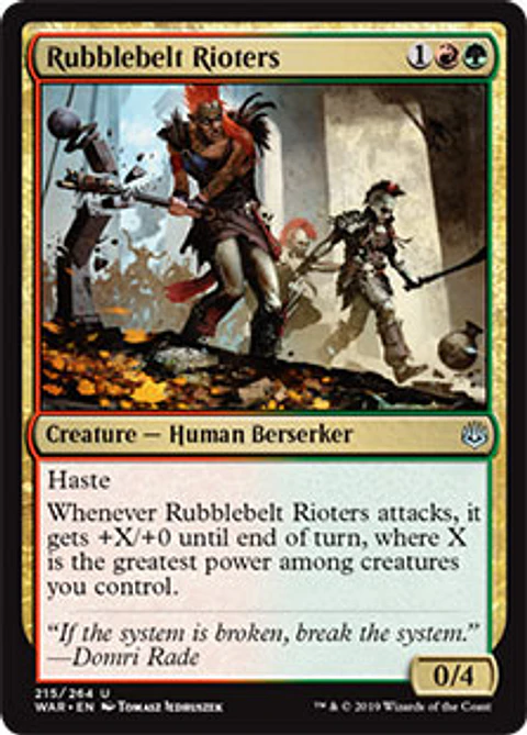 Rubblebelt Rioters - WAR - U 