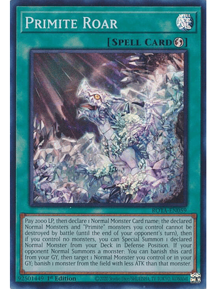 Primite Roar - ROTA-EN059 - Super Rare 