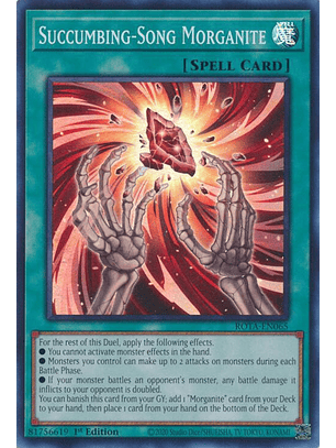 Succumbing-Song Morganite - ROTA-EN065 - Super Rare 