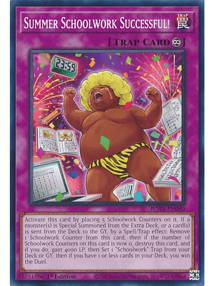 Summer Schoolwork Successful! - ROTA-EN080 - Common 