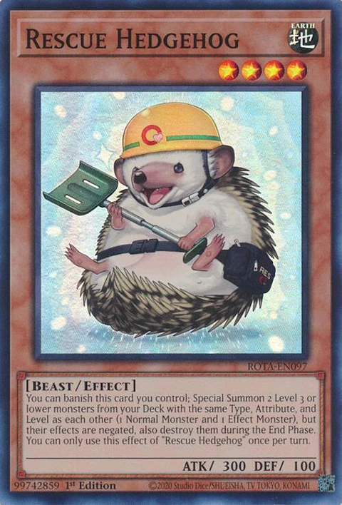 Rescue Hedgehog - ROTA-EN097 - Super Rare 