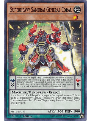 Superheavy Samurai General Coral - MP16-EN182 - Common
