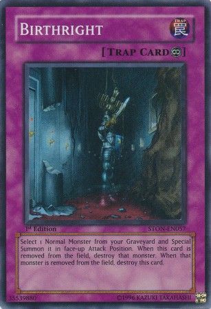 Birthright - STON-EN057 - Super Rare (daño menor) 1