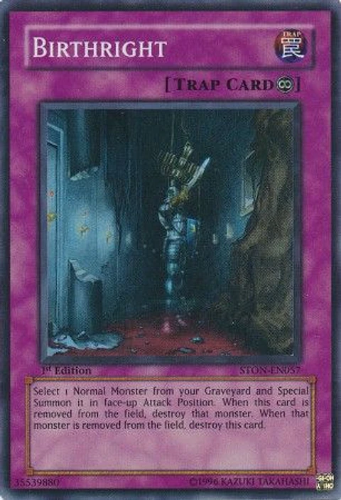 Birthright - STON-EN057 - Super Rare (daño menor)