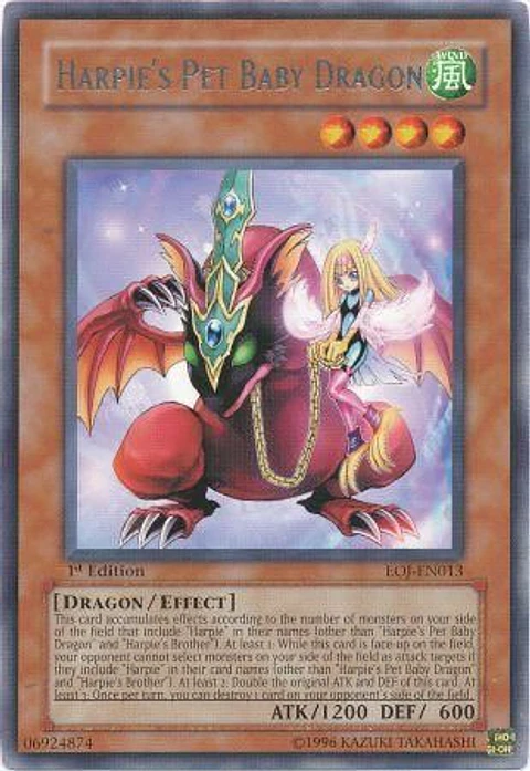 Harpie's Pet Baby Dragon - EOJ-EN013 - Rare