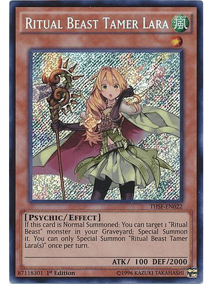 Ritual Beast Tamer Lara - THSF-EN022 - Secret Rare (frances)