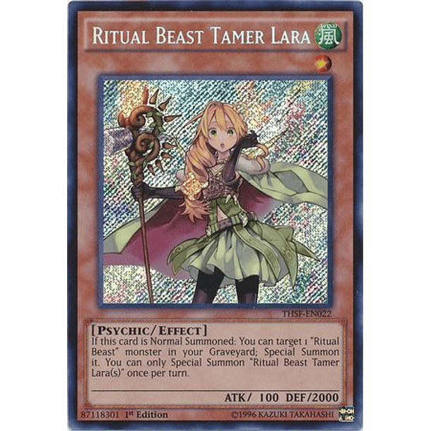 Ritual Beast Tamer Lara - THSF-EN022 - Secret Rare (frances)