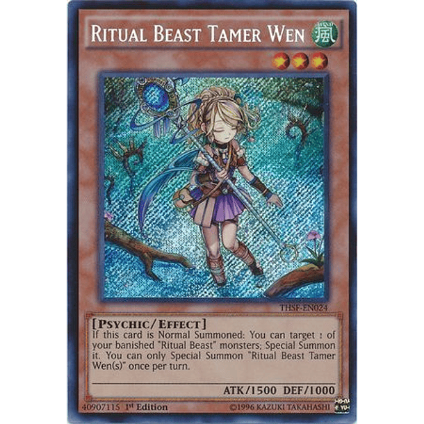 Ritual Beast Tamer Wen - THSF-EN024 - Secret Rare (frances)