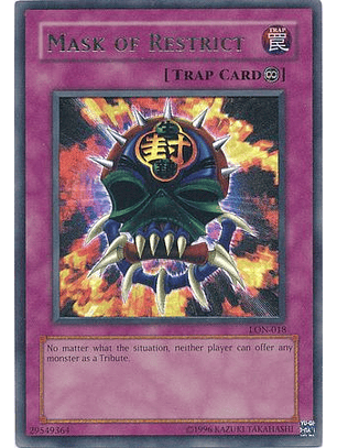 Mask of Restrict - LON-018 - Ultra Rare 