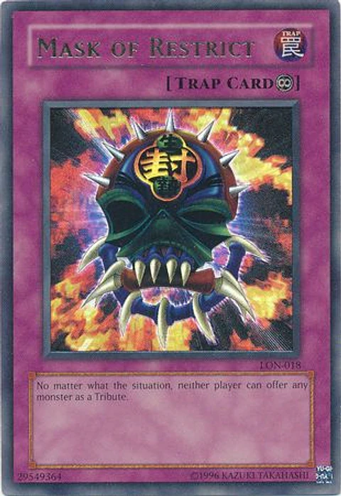 Mask of Restrict - LON-018 - Ultra Rare 