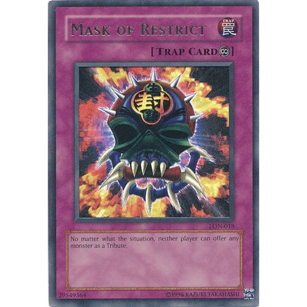 Mask of Restrict - LON-018 - Ultra Rare 