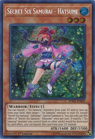 Secret Six Samurai - Hatsume - SPWA-EN003 - Secret Rare 1