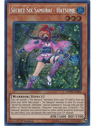 Secret Six Samurai - Hatsume - SPWA-EN003 - Secret Rare